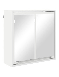 Mobiletto per specchio da bagno Bianco 60 x 20 x 60 cm 2