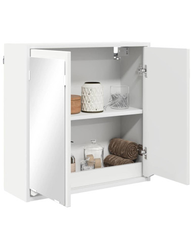 Mobiletto per specchio da bagno Bianco 60 x 20 x 60 cm