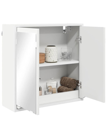 Mobiletto per specchio da bagno Bianco 60 x 20 x 60 cm