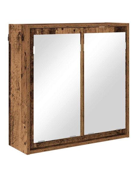 Mobiletto per specchio da bagno Legno vecchio 60 x 20 x 60 cm