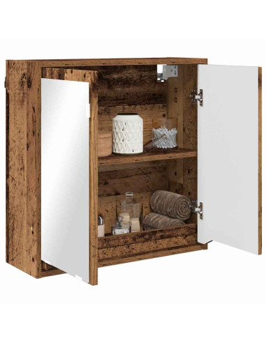 Mobiletto per specchio da bagno Legno vecchio 60 x 20 x 60 cm