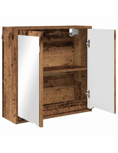 Mobiletto per specchio da bagno Legno vecchio 60 x 20 x 60 cm