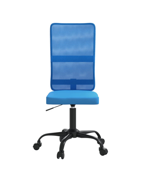 Sedia da Ufficio Altezza Regolabile Blu in Tessuto a Rete