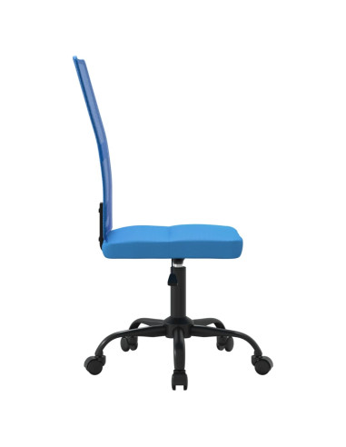 Sedia da Ufficio Altezza Regolabile Blu in Tessuto a Rete