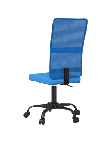 Sedia da Ufficio Altezza Regolabile Blu in Tessuto a Rete