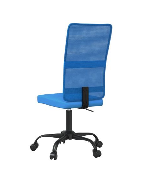 Sedia da Ufficio Altezza Regolabile Blu in Tessuto a Rete