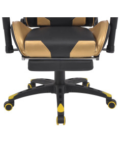 Sedia da gaming Oro 70 x 71 x 136 cm Pelle Artificiale 2