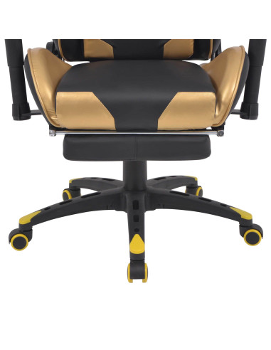 Sedia da gaming Oro 70 x 71 x 136 cm Pelle Artificiale