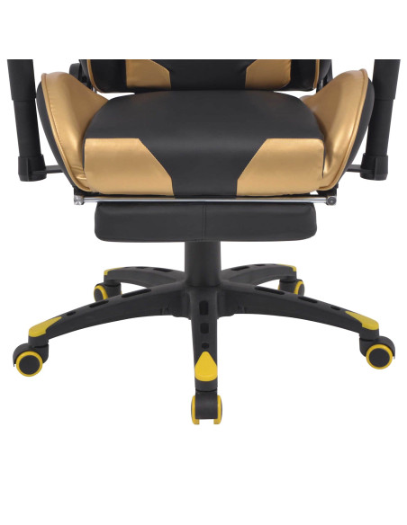 Sedia da gaming Oro 70 x 71 x 136 cm Pelle Artificiale