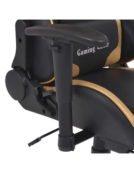 Sedia da gaming Oro 70 x 71 x 136 cm Pelle Artificiale
