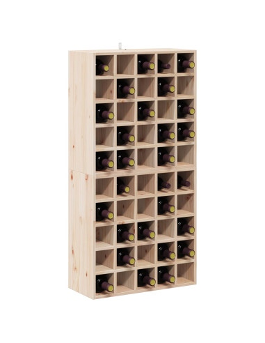 Portabottiglie 2 pcs Naturale 56 x 25 x 56 cm Pino massello