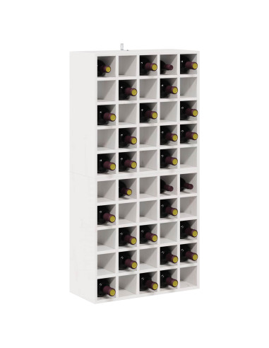 Portabottiglie 2 pcs Bianco 56 x 25 x 56 cm Pino massello