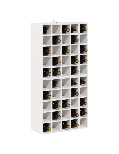 Portabottiglie 2 pcs Bianco 56 x 25 x 56 cm Pino massello