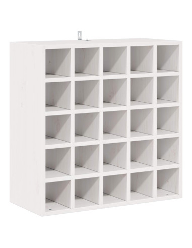 Portabottiglie 2 pcs Bianco 56 x 25 x 56 cm Pino massello