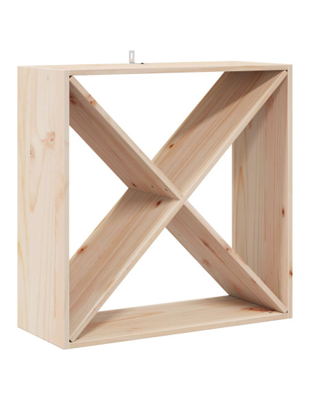 Portabottiglie 2 pcs Naturale 62 x 25 x 62 cm Pino massello