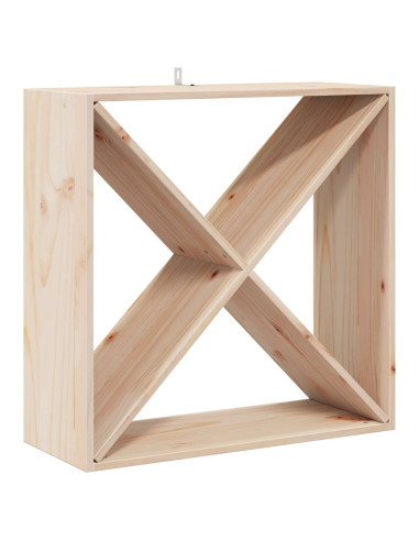 Portabottiglie 4 pcs Naturale 62 x 25 x 62 cm Pino massello