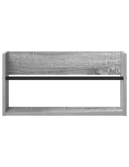 Scaffale per riviste Grigio Sonoma 60 x 12 x 30 cm
