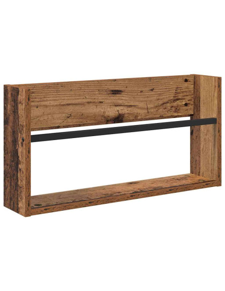 Scaffale per riviste Legno vecchio 60 x 12 x 30 cm