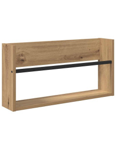 Scaffale per riviste Rovere artigianale 60 x 12 x 30 cm 2