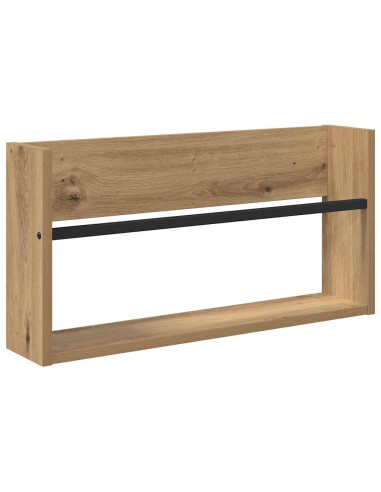 Scaffale per riviste Rovere artigianale 60 x 12 x 30 cm
