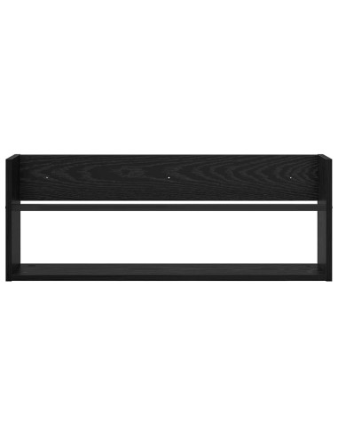 Scaffale per riviste Rovere Nero 80 x 12 x 30 cm