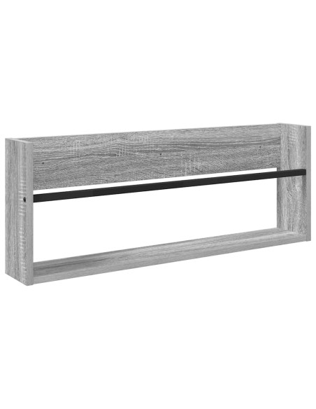 Scaffale per riviste Grigio Sonoma 80 x 12 x 30 cm