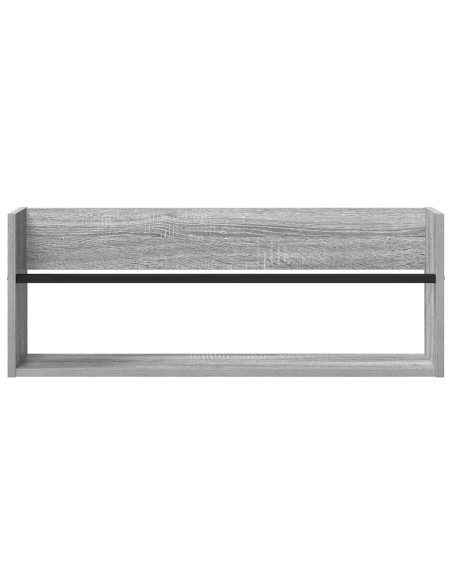 Scaffale per riviste Grigio Sonoma 80 x 12 x 30 cm