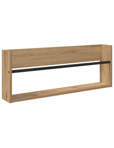 Scaffale per riviste Rovere artigianale 80 x 12 x 30 cm 2