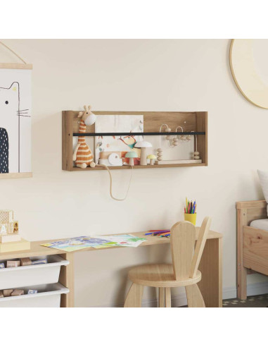 Scaffale per riviste Rovere artigianale 80 x 12 x 30 cm