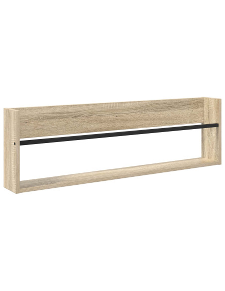 Scaffale per riviste Rovere Sonoma 100 x 12 x 30 cm