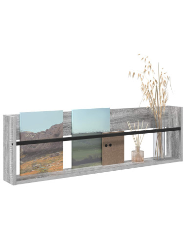 Scaffale per riviste Grigio Sonoma 100 x 12 x 30 cm