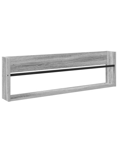 Scaffale per riviste 2 pcs Grigio Sonoma 100 x 12 x 30 cm