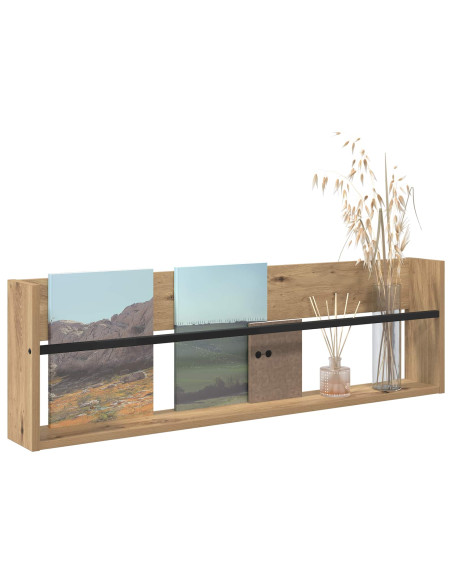 Scaffale per riviste Rovere artigianale 100 x 12 x 30 cm
