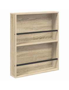 Scaffale per riviste Rovere Sonoma 60 x 12 x 70 cm 2