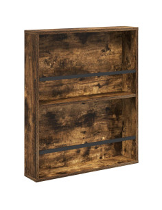 Scaffale per riviste Rovere fumé 60 x 12 x 70 cm 2