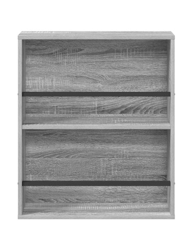 Scaffale per riviste Grigio Sonoma 60 x 12 x 70 cm