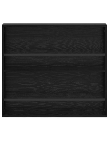 Scaffale per riviste Rovere Nero 80 x 12 x 70 cm