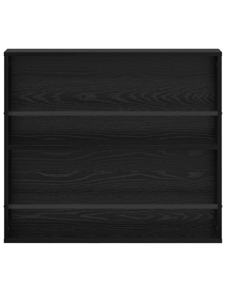 Scaffale per riviste Rovere Nero 80 x 12 x 70 cm