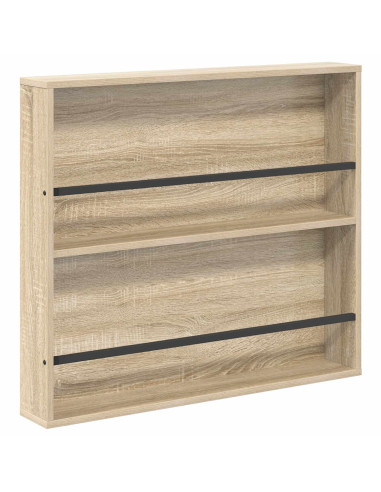 Scaffale per riviste 2 pcs Rovere Sonoma 80 x 12 x 70 cm