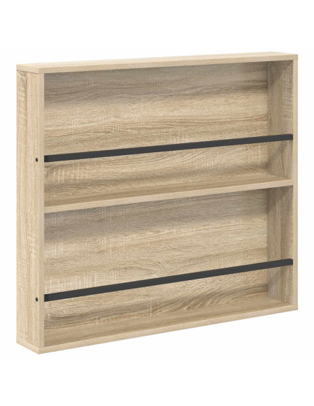 Scaffale per riviste 2 pcs Rovere Sonoma 80 x 12 x 70 cm
