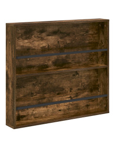 Scaffale per riviste Rovere fumé 80 x 12 x 70 cm 2