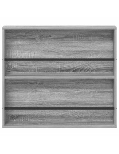 Scaffale per riviste Grigio Sonoma 80 x 12 x 70 cm 2