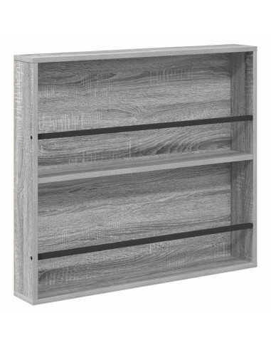 Scaffale per riviste 2 pcs Grigio Sonoma 80 x 12 x 70 cm