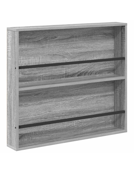 Scaffale per riviste 2 pcs Grigio Sonoma 80 x 12 x 70 cm