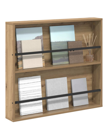 Scaffale per riviste Rovere artigianale 80 x 12 x 70 cm