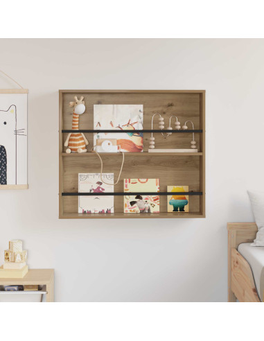 Scaffale per riviste Rovere artigianale 80 x 12 x 70 cm