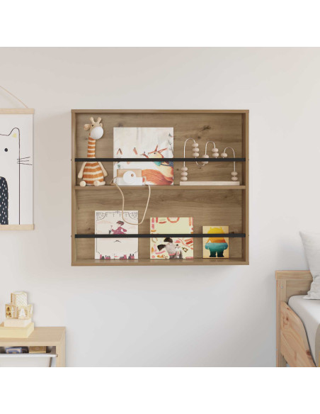 Scaffale per riviste Rovere artigianale 80 x 12 x 70 cm