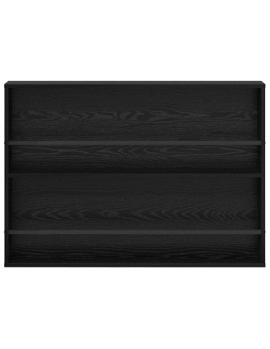 Scaffale per riviste Rovere Nero 100 x 12 x 70 cm