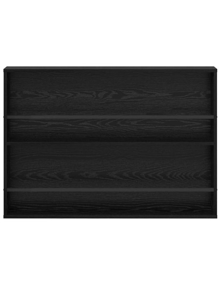 Scaffale per riviste Rovere Nero 100 x 12 x 70 cm