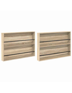 Scaffale per riviste 2 pcs Rovere Sonoma 100 x 12 x 70 cm 2